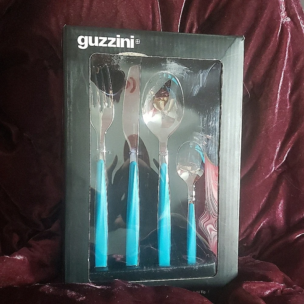 💥BUY 5 GET 3 FREE Guzzini My Fusion Grace Collection Cutlery 24 Pieces Set